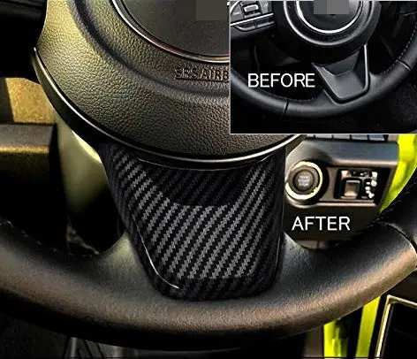 Внутренняя Накладка для рулевого колеса из углеродного волокна ABS подходит Suzuki