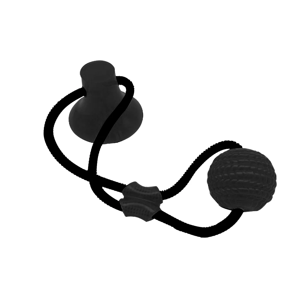 black Игрушка для укуса собаки буксир веревка мяч укусы игрушки для домашних животных собака на присоске молярная игрушка для домашних животных интерактивный Прорезыватель для зубов игрушки для укуса - Цвет: black