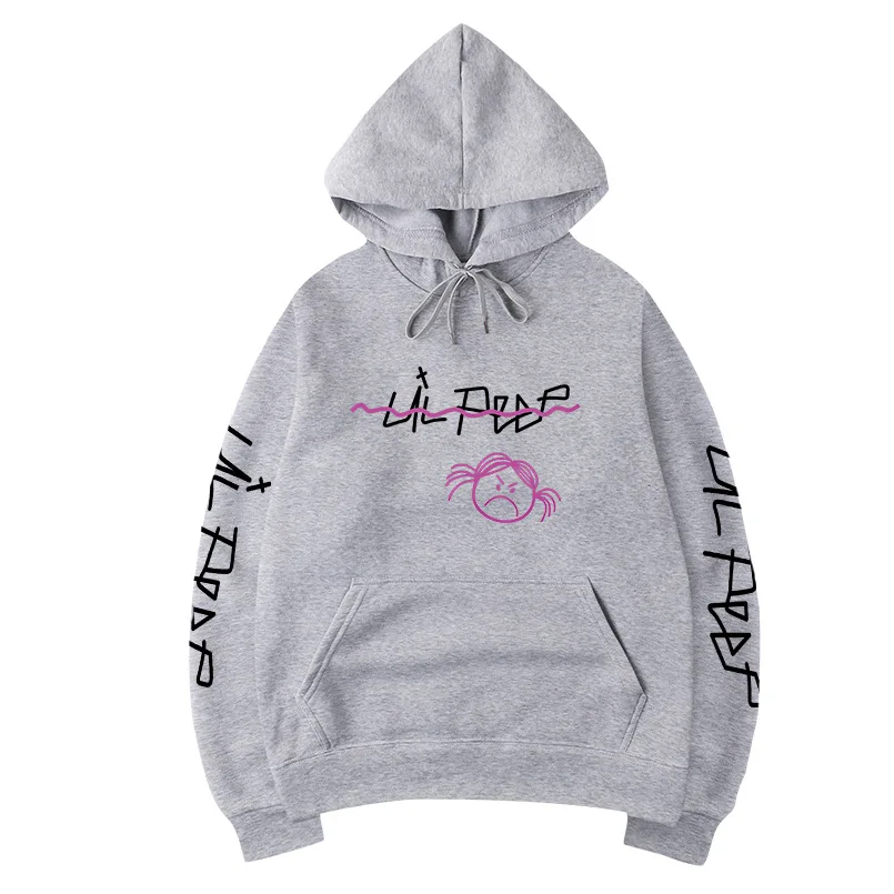Толстовка Lil Peep с надписью Love мужские свитшоты пуловер капюшоном для мужчин и