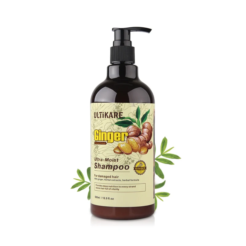 Увлажняющий и восстанавливающий поврежденные волосы шампунь имбирного цвета