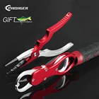 Рыболовные плоскогубцы PHISHGER для приманки, резиновая рукоятка, набор из алюминиевого сплава, снасть, шестерня, крючок, резак, леска, разделенное кольцо, аксессуары