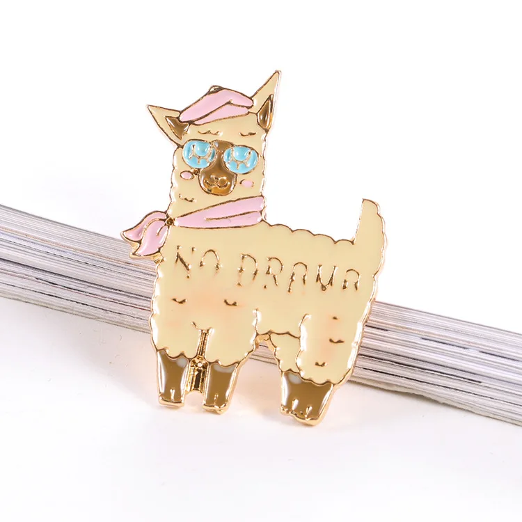 Корейский мультяшный значок очки розовая шляпа шарф альпака броши для женщин