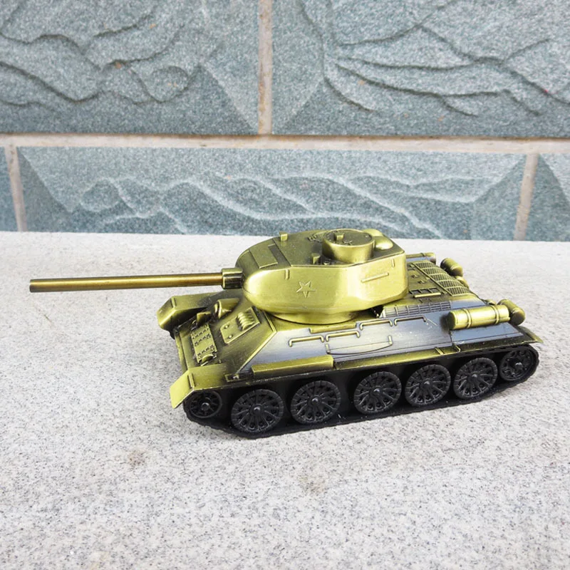 

Zinc Alloy Tank Simulation Military Model Metal Crafts Room Decor Retro T34 Home Decoration Accessories