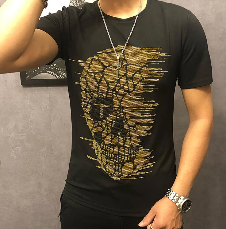 Men's Diamond Sets 2019 tshirt set Male Casual Tracksuit Men 2 Piece Set handsome design | Мужская одежда