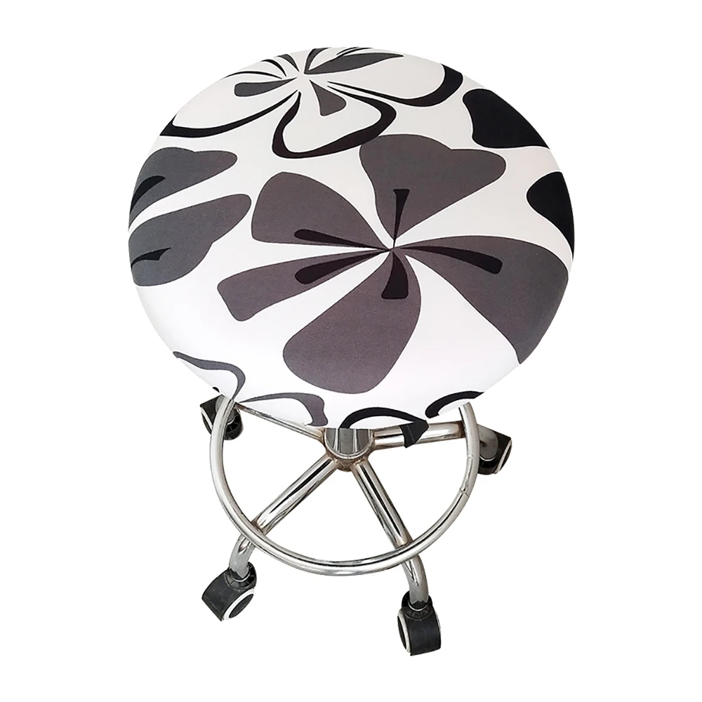 1/2/4/6 шт. с цветочным принтом круглый чехлы для стульев барный стул крышка