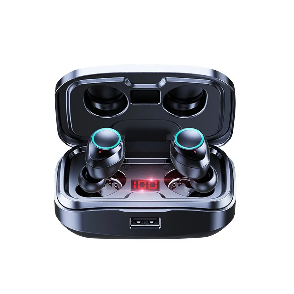 

TWS Bluetooth-compatible Earphones Wireless Headphones with Mic Sports Waterproof Touch Control Wireless Earbuds Headsets Fone