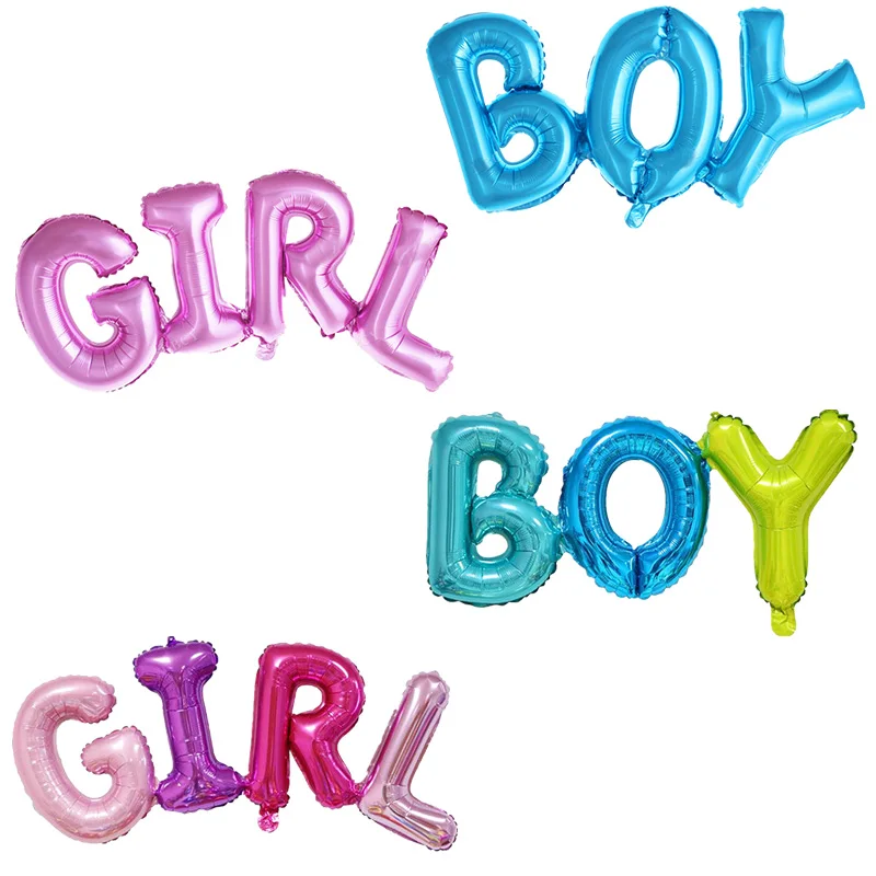 1/2 шт. ссылку воздушные шары для мальчиков и девочек с надписью Фольга шар День