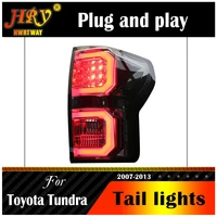 car styling tail lamp for toyota tundra taillights 2007 2013 design led tundra rear lights all led signal brake reverse auto
