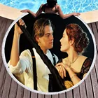 Джек и Роза Титаник микрофибра круглый пляжное полотенце Спорт Йога одеяло купальное банное полотенце для ванной комнаты s коврики для йоги под заказ