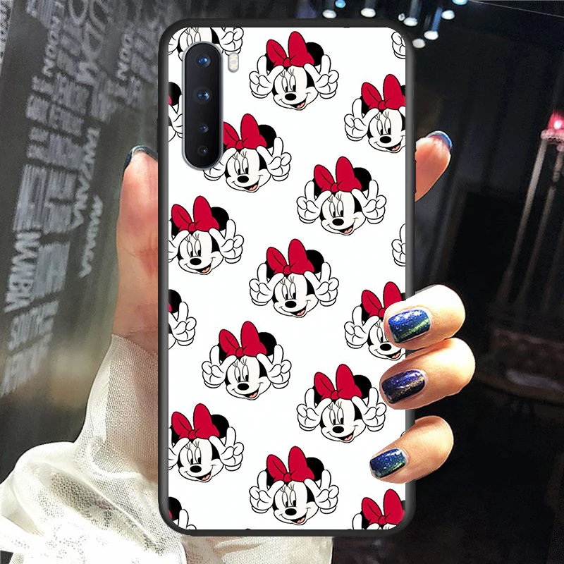 soft tpu mickey minnie travel silicone cover for oneplus nord ce 2 n100 n10 9 9r 8t 8 7t 7 6t 6 5t pro black phone case free global shipping