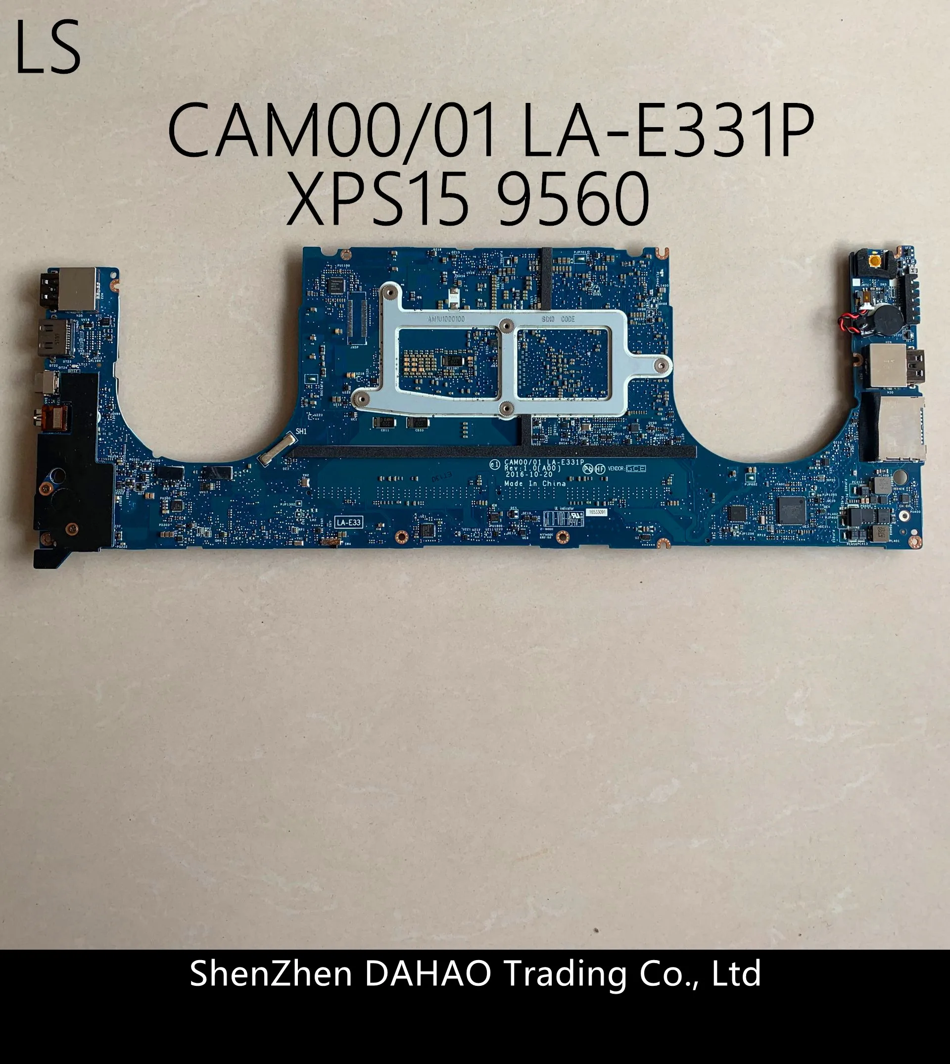 Kaufen Laptop Motherboard FÜR Dell XPS 15 9560 CAM00/01 LA-E331P Mainboard CN-0YV12N Mit SR32S I5-7300HQ GTX1050 4GB 100% Vollständig Getestet