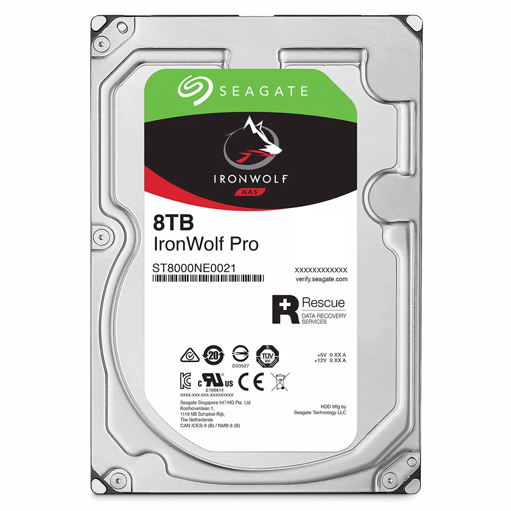 Внутренний жесткий диск Seagate IronWolf Pro 2 ТБ 4 6 8 10 1 14 16 NAS RAID прилагается служба