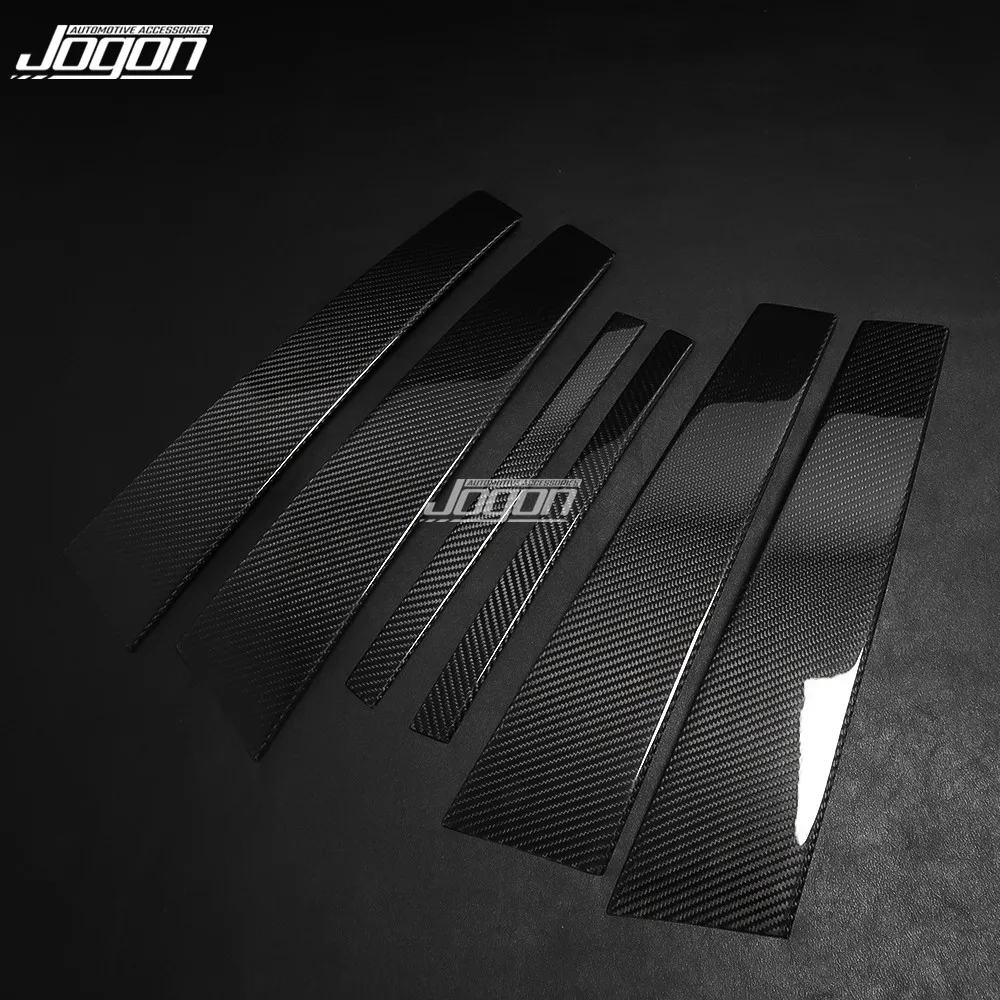6 шт. декоративные наклейки из углеродного волокна для окна автомобиля BMW G20 G28 3