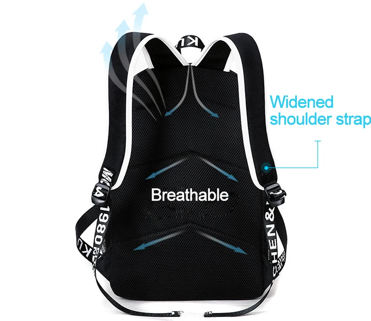 Студенческий школьный рюкзак 3D светящаяся анимация USB зарядка школьная сумка для