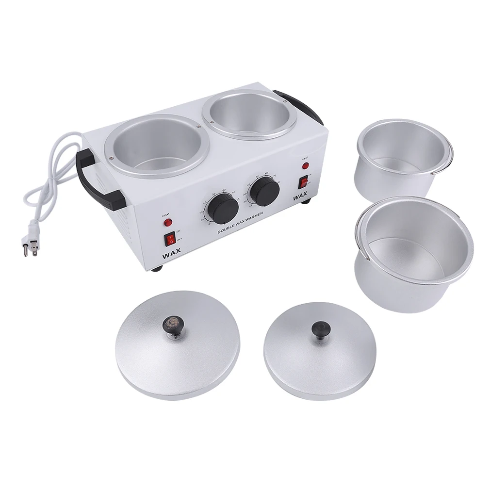 Электрический восковой нагреватель аппарат для удаления волос в двух кастрюлях