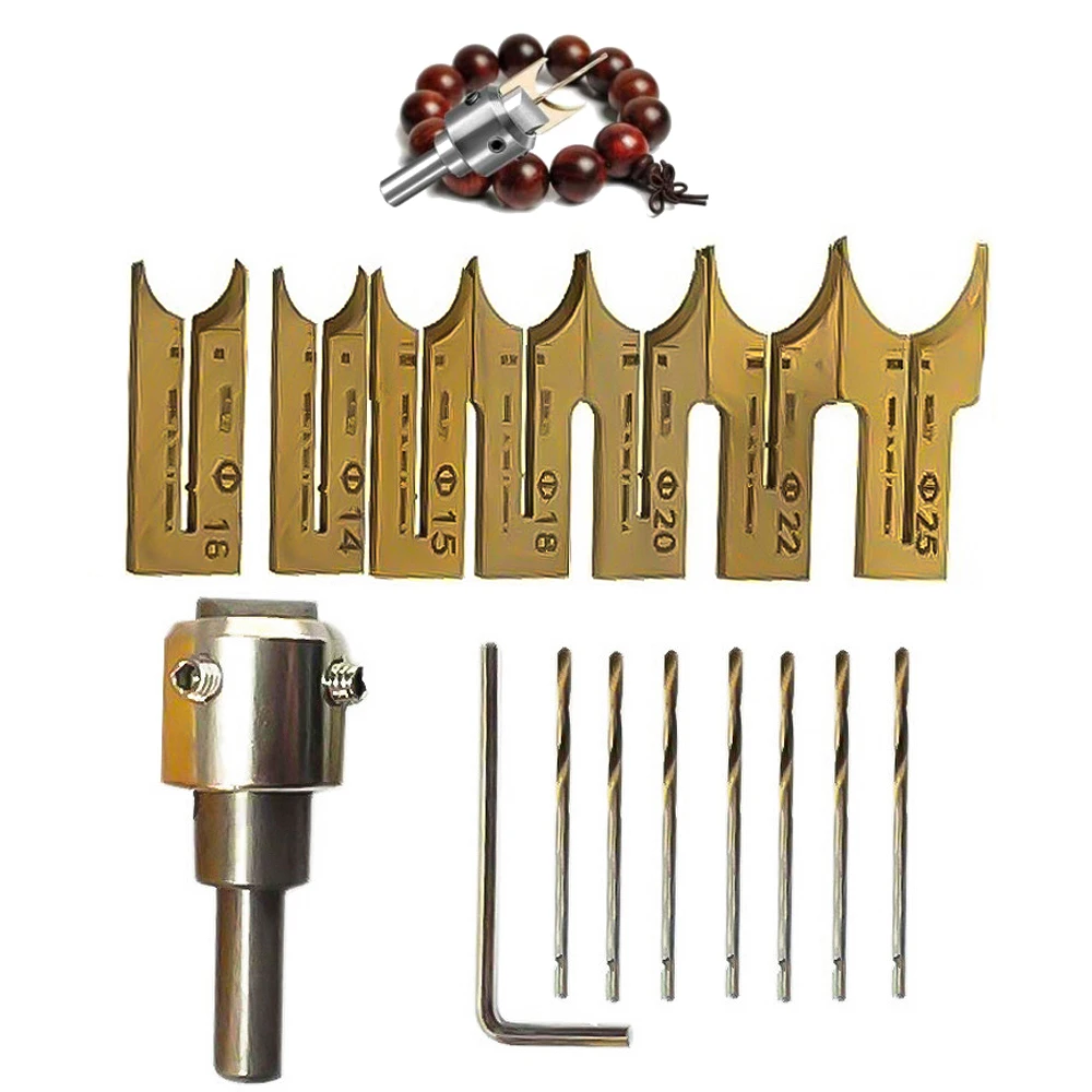 

Carbide Ball Blade Woodworking Milling Cutter Molding Tool Beads Bit Drills Bit Rosary Bead Molding Wooden Ball Base 10/16/25Pcs