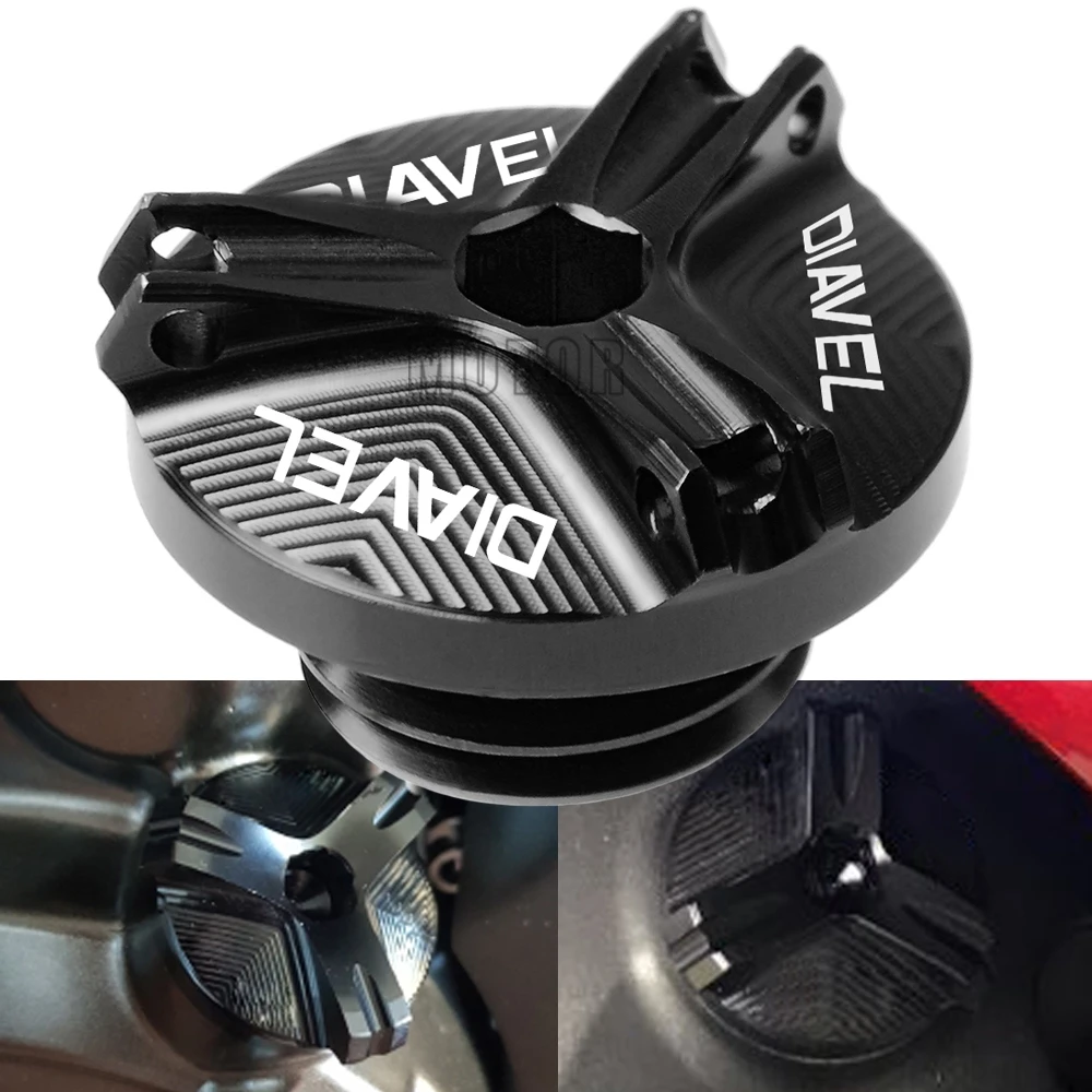 

For Ducati Diavel AMG Carbon Strada XDIAVEL S 2012-2017 2013 2014 2015 2016 Motorcycle Engine Oil Cup Filler Oil Fill Plug Cover