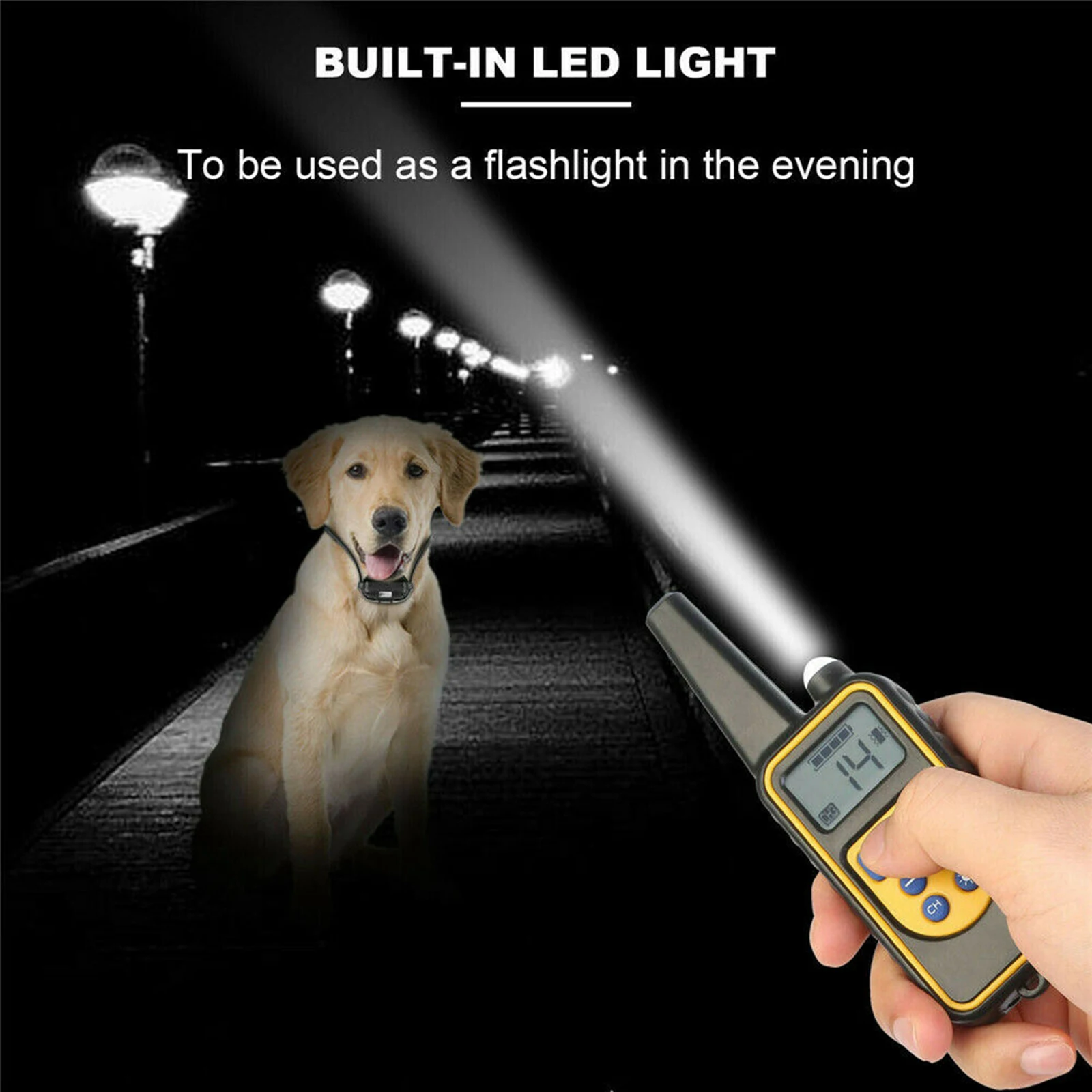 

Dog Training Collar Hunting Trainer Remote LCD 875 Yards