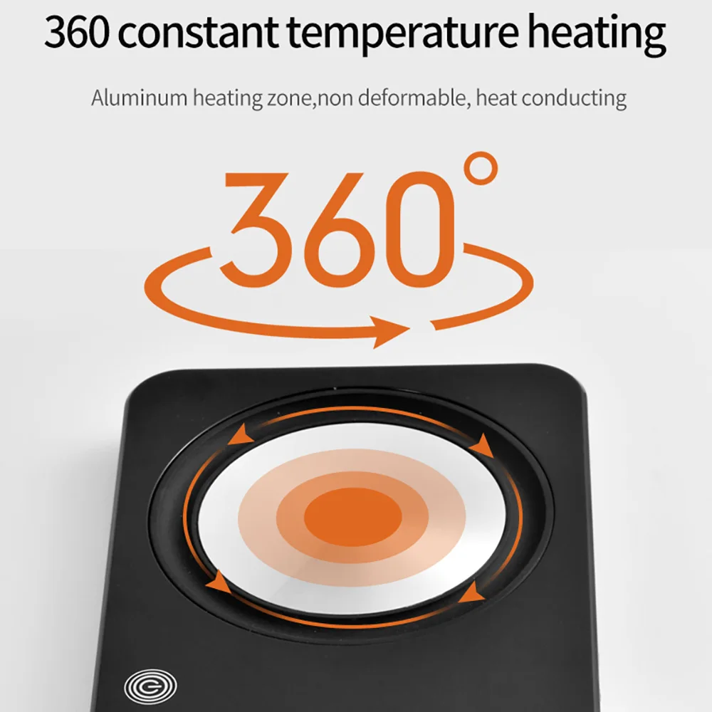 

2 In 1 Multifunctional Heating Mug Cup Warmer Electric Wireless Phone Charging Pad For Home Kitchen Office Coffee Coaster Heater