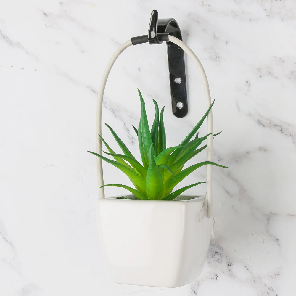 1/4 шт. железные подвесные крючки полка винтажный садовый плантатор кронштейн