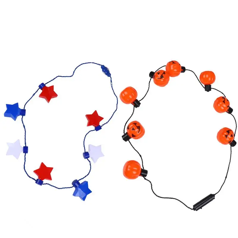 2 шт. светильник декоративная гирлянсветильник на шею для Хэллоуина|Кулоны и