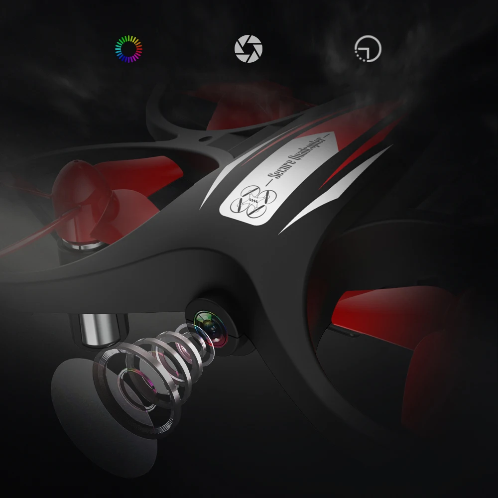 2 4G Безголовый режим мини Квадрокоптер удержание высоты RC Дрон WIFI 720P HD камера