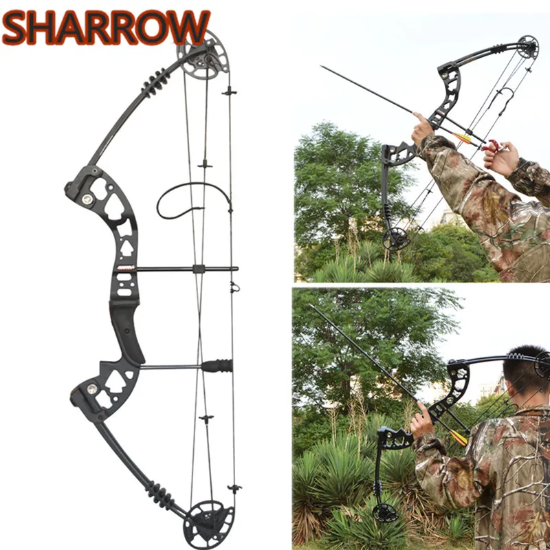 Набор для стрельбы из лука с блочным шкивом 38 дюймов регулируемый лук 30 55 фунтов