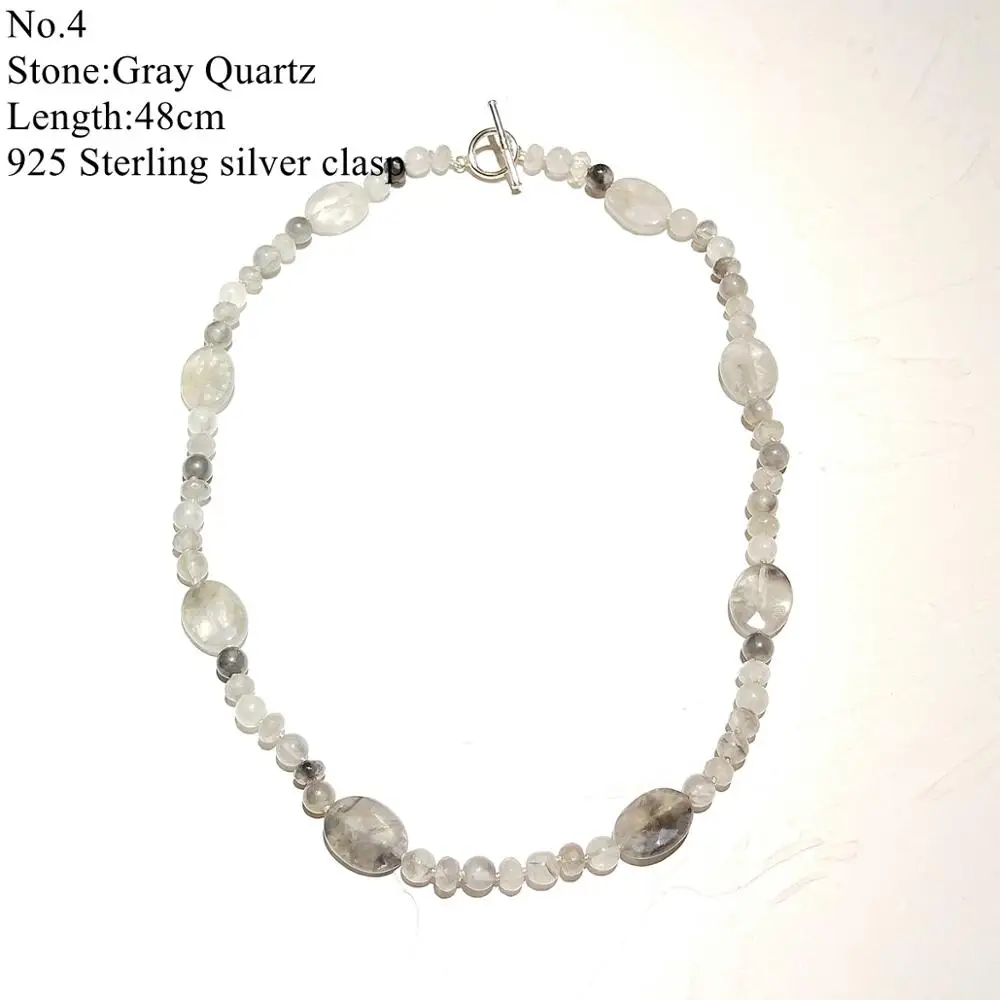 Lii Ji Stocksale ожерелье серого цвета серое кварцевое только 1 шт. каждого стока