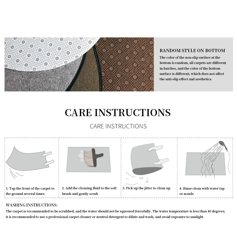 

Mandala Round Printed Ethnic Style Rug for Living Room Non-slip Carpet Balcony Tea Table Coffee Shop Bar Bedroom Decor Floor Mat