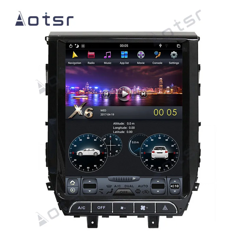 Автомобильный мультимедийный плеер Tesla style 12 дюймов Android 9 0 DVD-плеер N0 с