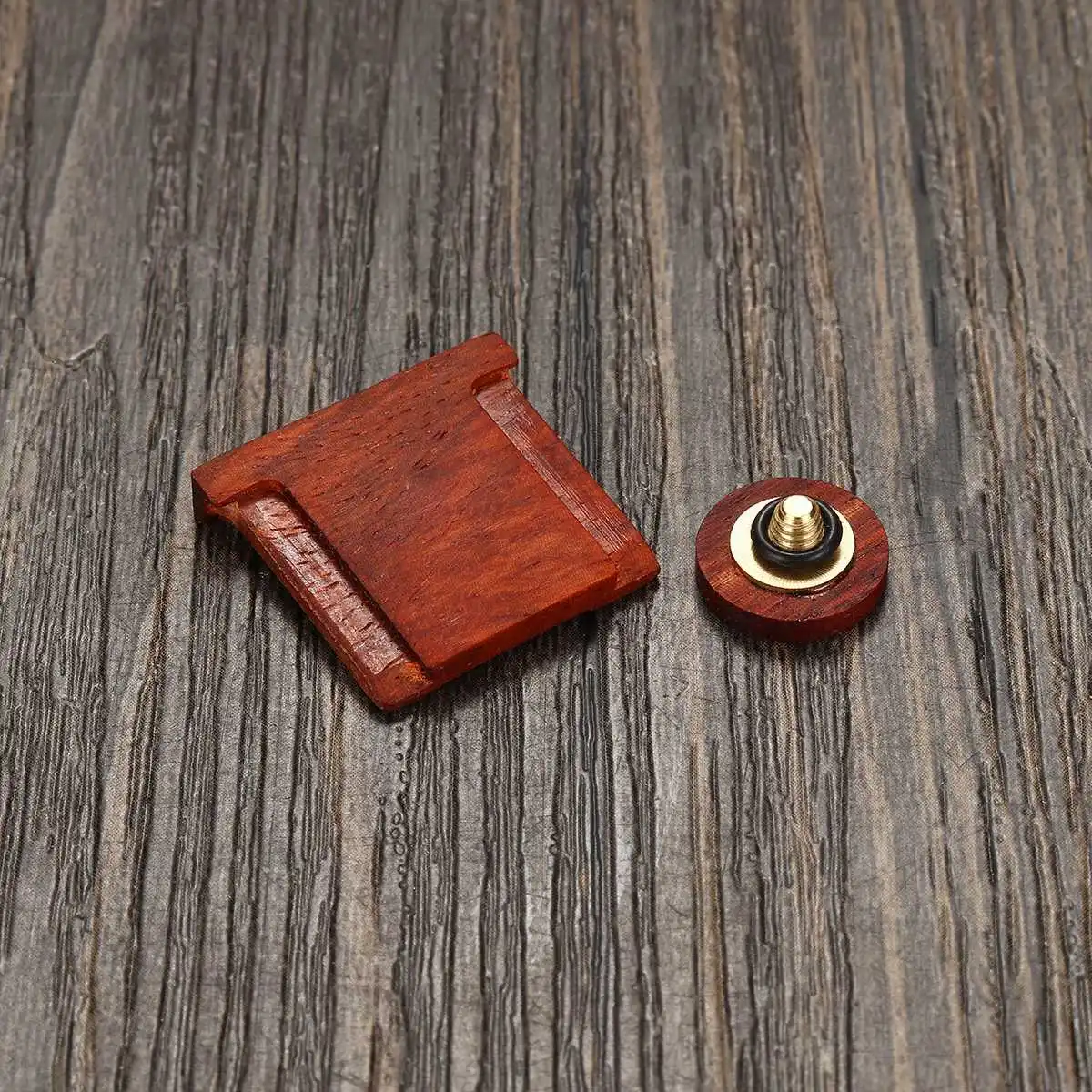 Деревянная деревянная кнопка затвора камеры Горячий башмак Крышка Комплект для