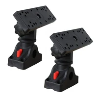 2x universal marine electronic fish finder mount fishfinder gps plate rotating boat supporter