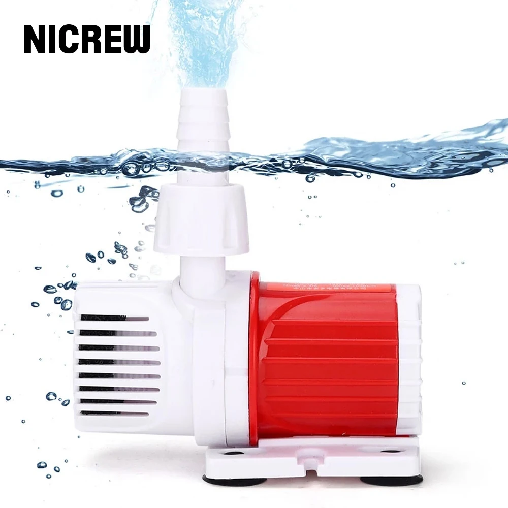 Аквариумный погружной насос NICREW бесшумный микропищевой фильтр для аквариума