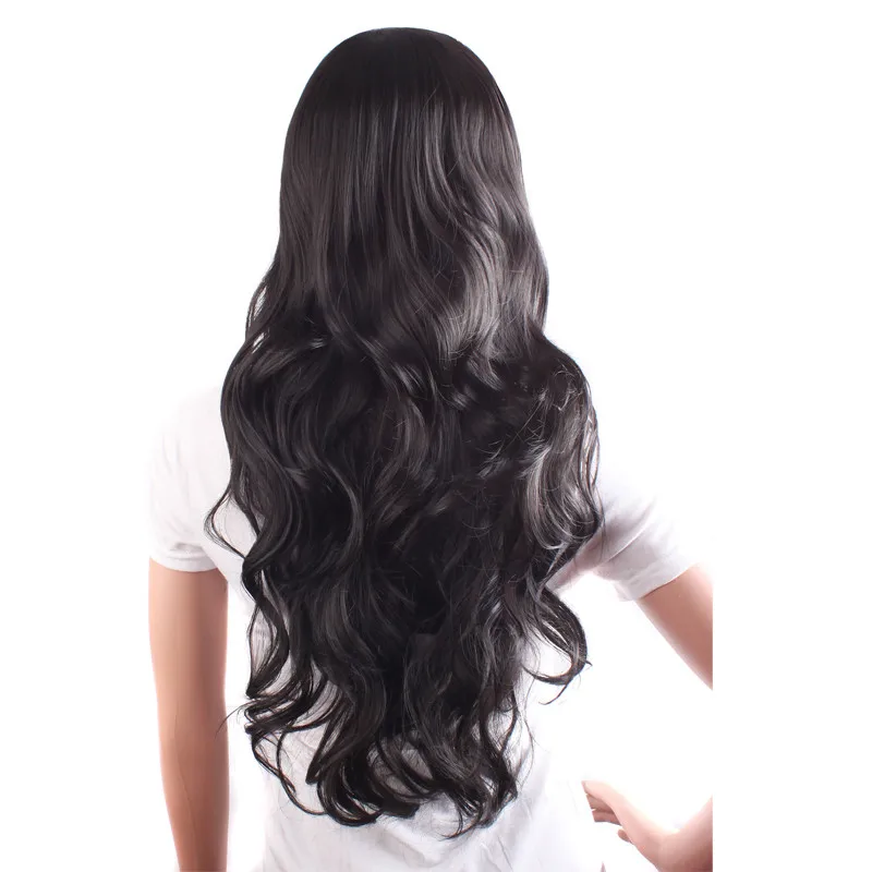MapofBeauty 24 дюйма длинные глубокие волнистые вьющиеся натуральные парики для
