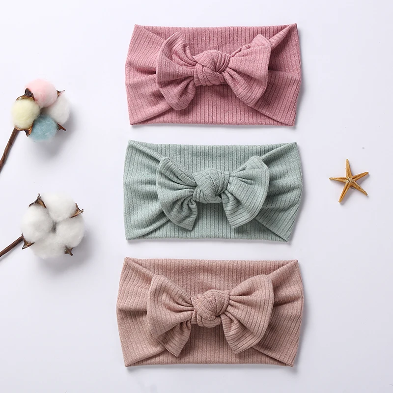 Повязка на голову с бантом для девочек