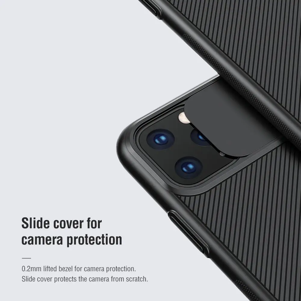 Для iPhone 11 Pro Max чехол Nillkin Camshield Защита камеры задняя крышка для чехол|Бамперы| |