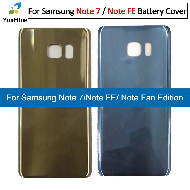 Задний корпус для Samsung Galaxy Note7 note FE 7 задний стеклянный дверной чехол Note Fan Edition