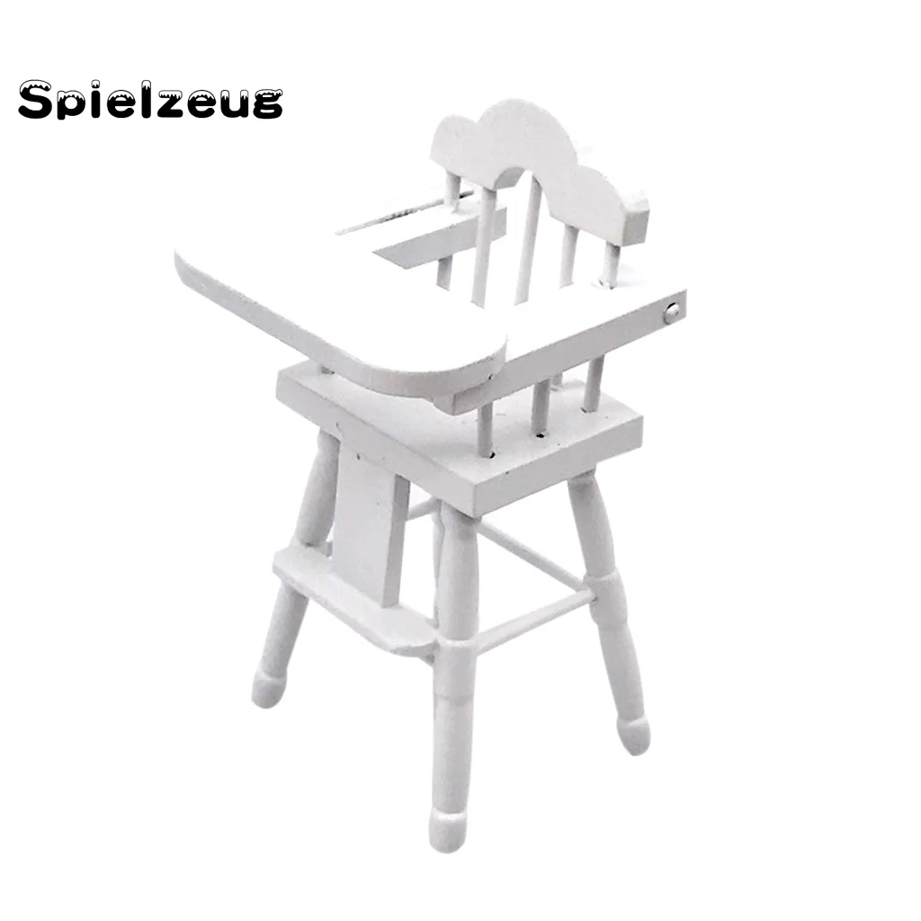 Мебель для кукольного домика 1:12 детский высокий стул миниатюрная гостиная
