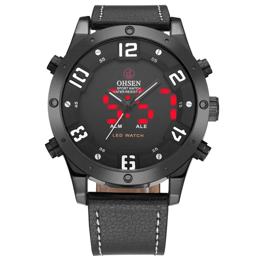 Часы наручные OHSEN Мужские кварцевые брендовые цифровые электронные модные
