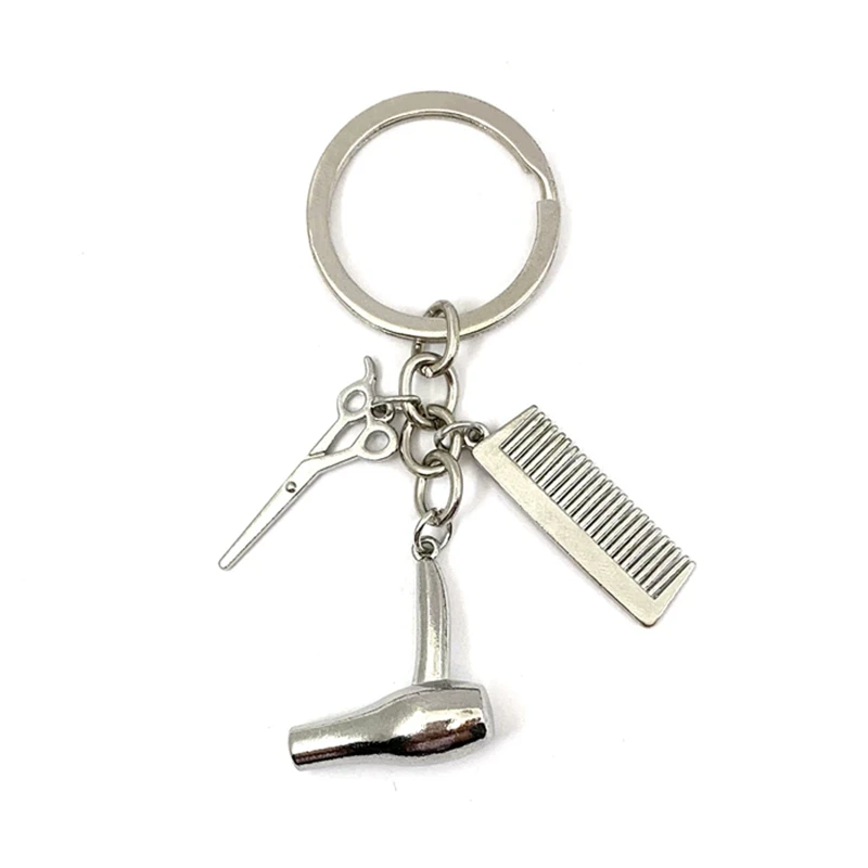 Щетка для волос брелок ключей парикмахерские ножницы|Брелоки| |