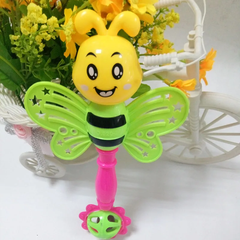 Baby Kids Accessories Hand Bell Creative Cartoon Animals Plastic Educational Kindergarten Toys Newborn Birthday Christmas Gifts|toy newborn|hand