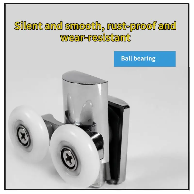 Горячая Распродажа 2 шт. тяжелый цинковый сплав двойной душевой дверной ролик