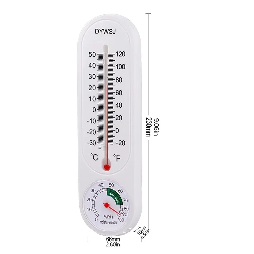 

Long Wall-mounted Hygrometer Thermometer Indoor Temperature And Hygrometer Cultivation And Planting Frozen Pointer Thermometer