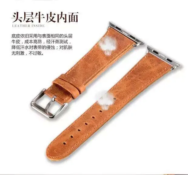 Серия SE /6/5/4/3/2/1 кожаный чехол для Apple Watch ремень ремешок 42/44 мм наручных часов 38/40