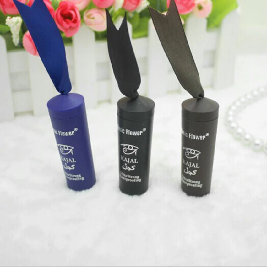 Синяя/черная/коричневая водостойкая Дымчатая подводка для глаз твердая Толстая