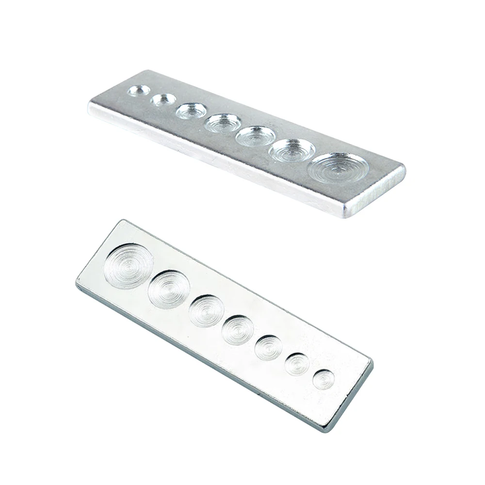 7 в 1 Нижняя пластина Дырокол кнопки кожаные инструменты ремесла заклепки Кнопка