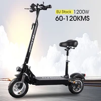 flj c11 48v 1200w adult electric scooter with seat foldable e scooter kick scooter 10inch wheel electro bike scooter electrico