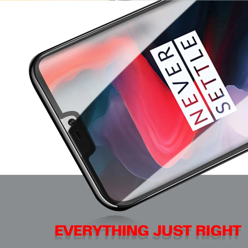 UVR, 50 шт., для Oneplus 6, Oneplus6, 5D, закругленные края, 3D, полное покрытие, закаленное стекло, Защитная пленка для экрана 1+ 6 One Plus 6 glass