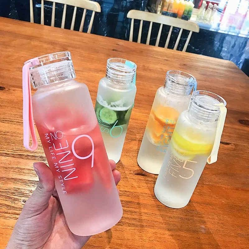 Корейский креативный тренд ins матовая Высокая боросиликатное стекло для воды