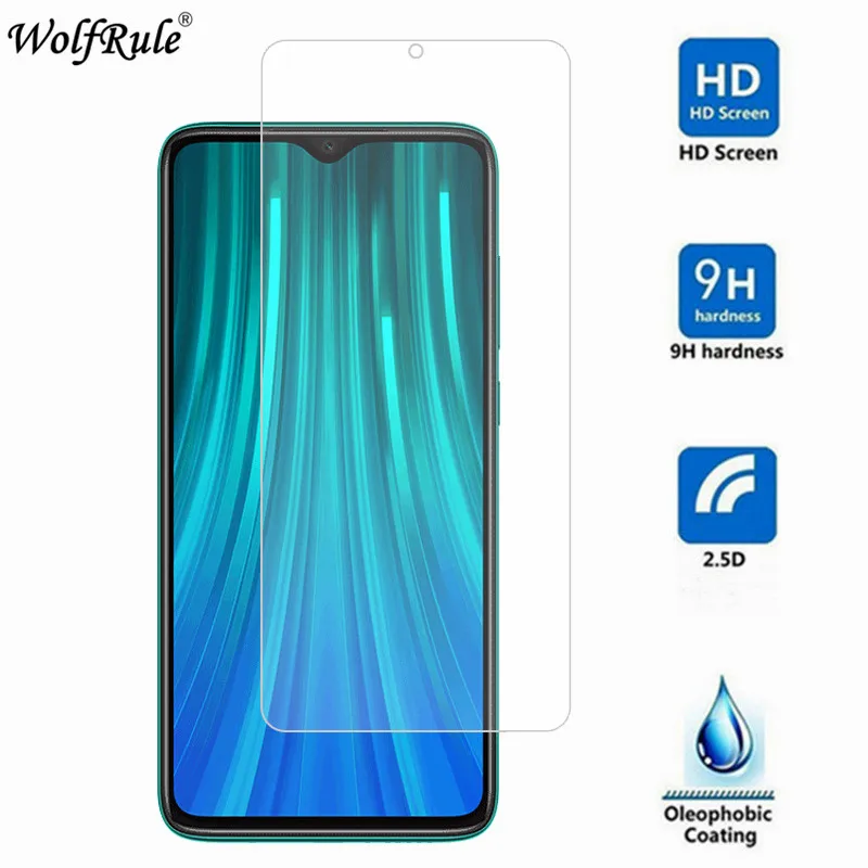 2 piezas protector de pantalla para Xiaomi Redmi Note 8 Pro vidrio templado Redmi Note 8 Pro pel&iacute;cula protectora ultradelgada Redmi Note 8 Pro-0